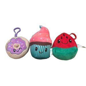 3 SCENTED Backpack Clips ~ OH SO YUMMY Cupcake Watermelon Donut